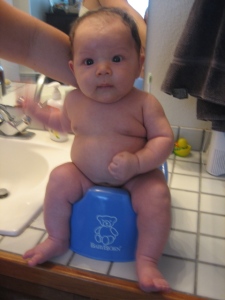 Baby on potty.  Source: Sensible Girlfriend