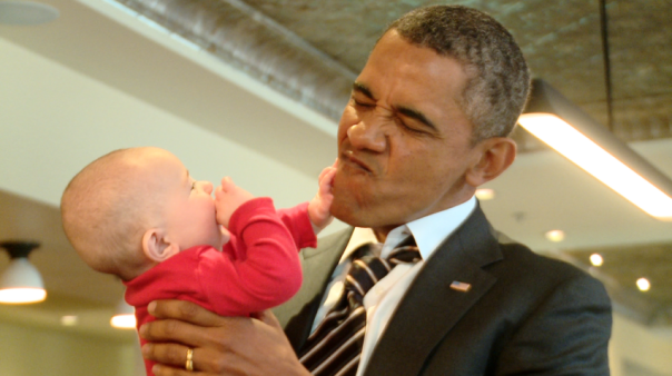 Obama and Baby aren't seeing eye to eye